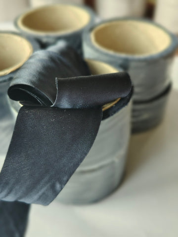Silk Bias Trim Navy