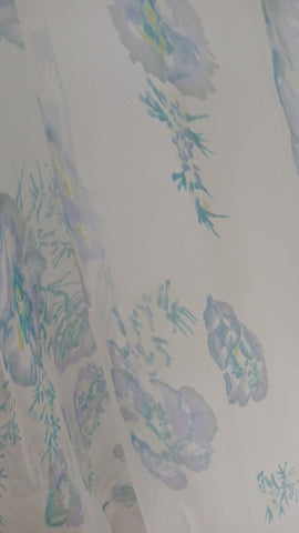 Delicate Flora Silk Fabric