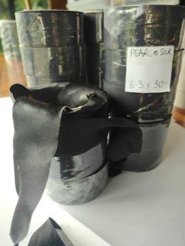 Silk Bias Trim Black