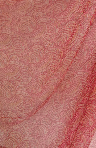 Coral Liberty Silk Fabric