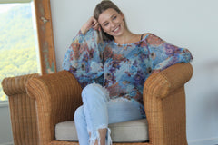 Kaftan Blouse Mermaid Blues -SALE