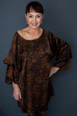 Kaftan Blouse Black&Gold